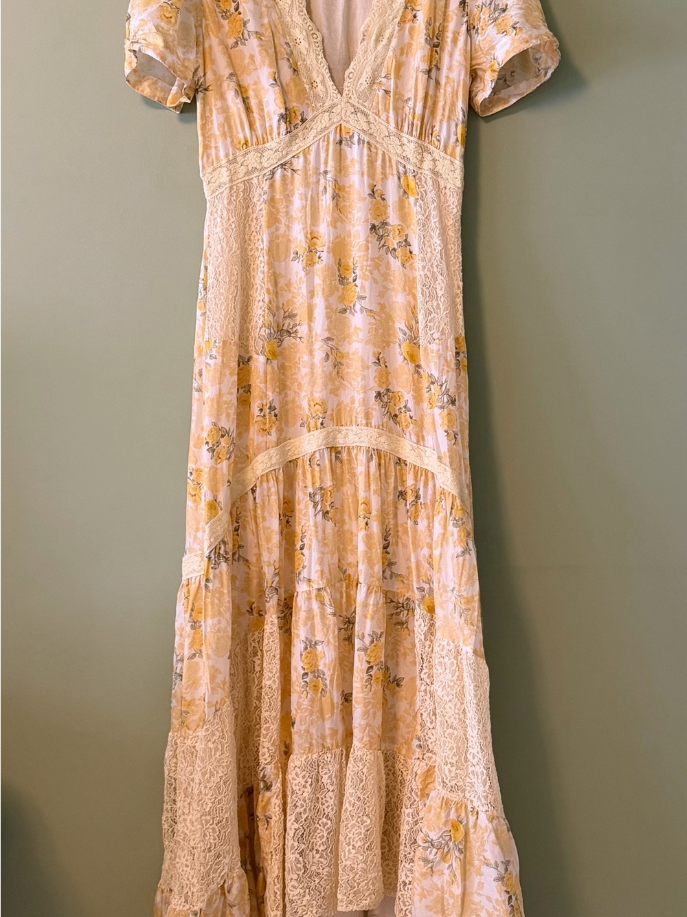 LoveShackFancy Tink Dress in Lemon Daydream floral print sz. 8 - Picture 4 of 13